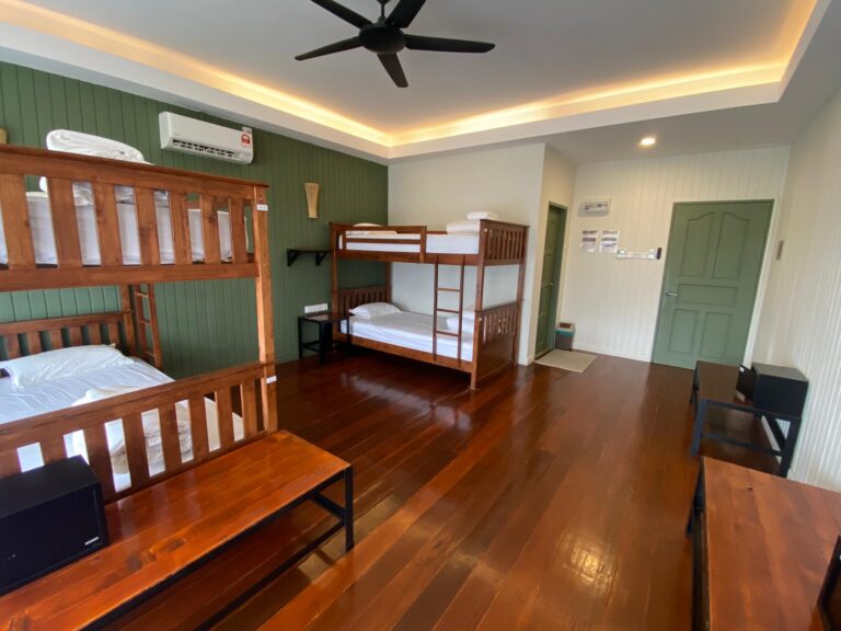 quadruple share room at Hornbill Lodge